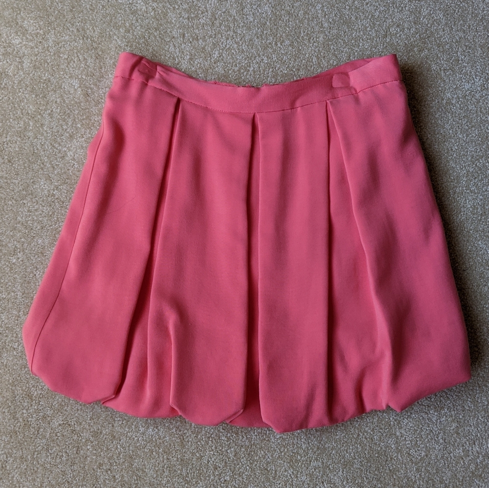 Rhymes Pleated Mini Bubble Skirt